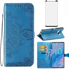 Funda Azul Tipo Billetera Para Galaxy Note 8
