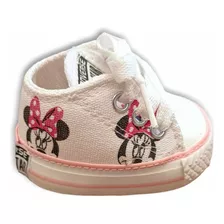 Zapatillas Bebe No Caminante De Lona Mickey Minnie