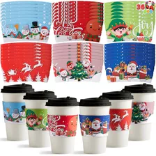 Joyin 36 Fundas Navideñas Para Tazas De Café, 6 Diseños Dese