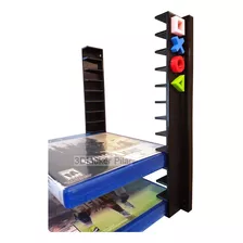 Soporte Organizador Pared 12cajas Bd Dvd Juegos Ps4 Ps3 Xbox