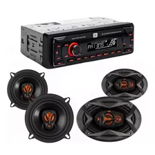 Radio Para Auto Jbl + Parlantes Jbl 5 + Jbl 6x9 Sin Instalar