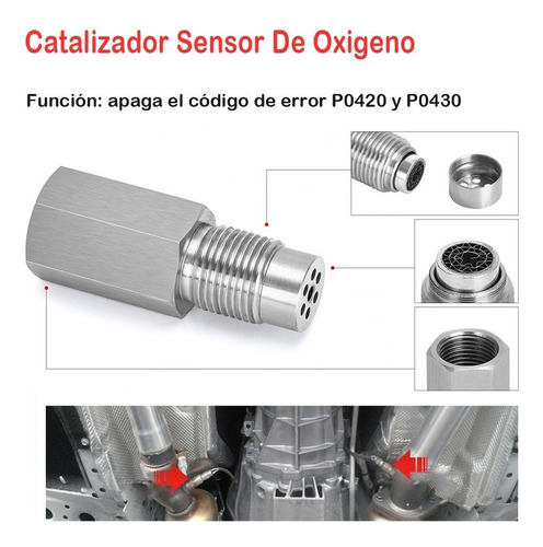 Foto de Mini Catalizador Sensor Oxigeno,apaga Cdigo P0420 Y P0430