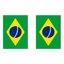 Kit 2 Bandeiras Do Brasil, Termocolante, Adesivos Patch 