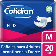 Pañales De Adulto Cotidian Plus Incontinencia Fuerte 20 Un M