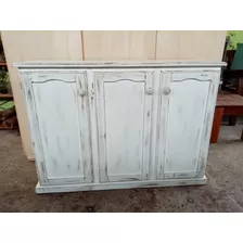 Mueble Aparador Blanco Añejado Envejecido 