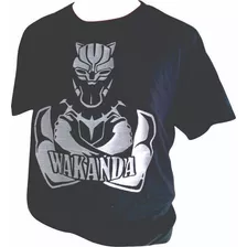 Camiseta Wakanda Pantera Negra Bordada