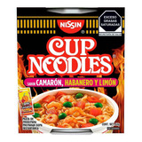 Sopa InstantÃ¡nea Nissin Cup Noodles CamarÃ³n, Habanero Y LimÃ³n 64g