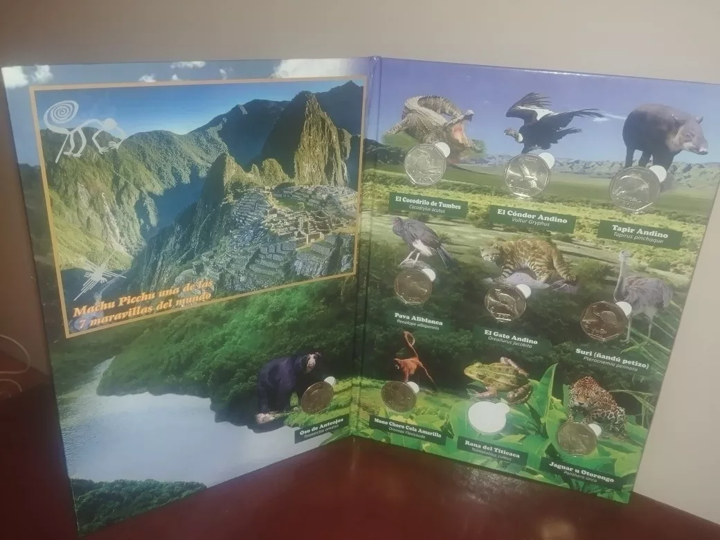 Álbum Monedas Colección Fauna Silvestre Amenazada Del Perú
