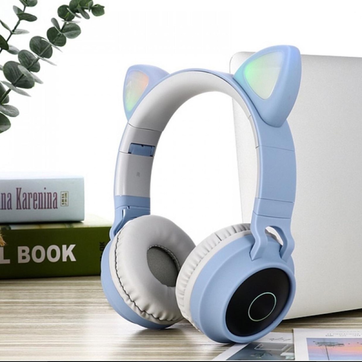 Auriculares Vincha De Gatito Gamer K-pop Bts Bluetooth  Led