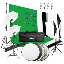 Emart - Kit De Iluminación Para Estudio De Fotografía