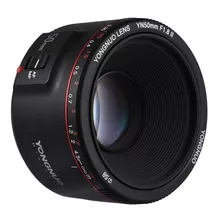 Lente Yongnuo 50mm F/1.8 Yn50mm Canon V2 Montura Ef Metalica Autofoco Fullframe Standard Prmi Lens Color Negro