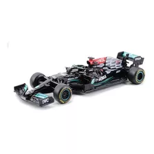 Miniatura Fórmula 1 Mercedes Amg W12 E - L. Ham. E V. Bot 