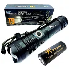 Lanterna Led Xml T9 Tatica Militar Original +forte Que X900