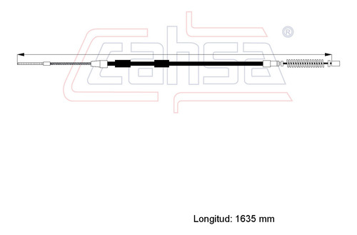 Cable Freno Trasero Para Volkswagen Scirocco 1.6l 1980 Foto 2