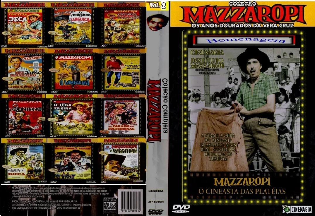 Dvd Coleção Mazzaropi Completo 32 Filmes - Raro (12dvds)
