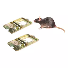 2 Trampa Para Ratas O Raton Grande Metalica Pack X2