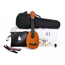 Ukelele Soprano De Piña , Kit Para Principiantes De 21 Pulga