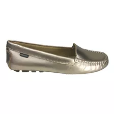 Mocassim Feminino Couro Andacco 3335 Bico Arredondado Macio