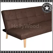 Futon Cama Sillon Sofa Premium Escandinavo Pata Madera Eames Tulip Entrega Inmediata Hollywood Muebles® 