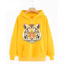 Sudadera Hoodie Moda Animales Lobo, Tigre, Panda Geometria 