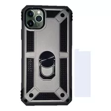 Funda Uso Rudo Para iPhone 11 Pro Max Con Anillo Giratorio 