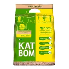 Areia Katbom Granulado Sanitário P/ Gato Capim Limão 2 X 3kg