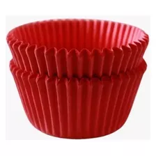 Forminha De Papel Cupcake Vermelho Nº0a Vai Ao Forno 90 Unid