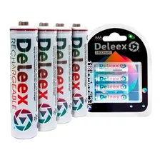 Kit De 4 Pilas Recargables Aaa 1800mah Deleex Green Power