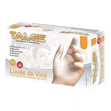 Luvas Descartáveis Talge Cor Transparente Tamanho P De Vinil X 100 Unidades 