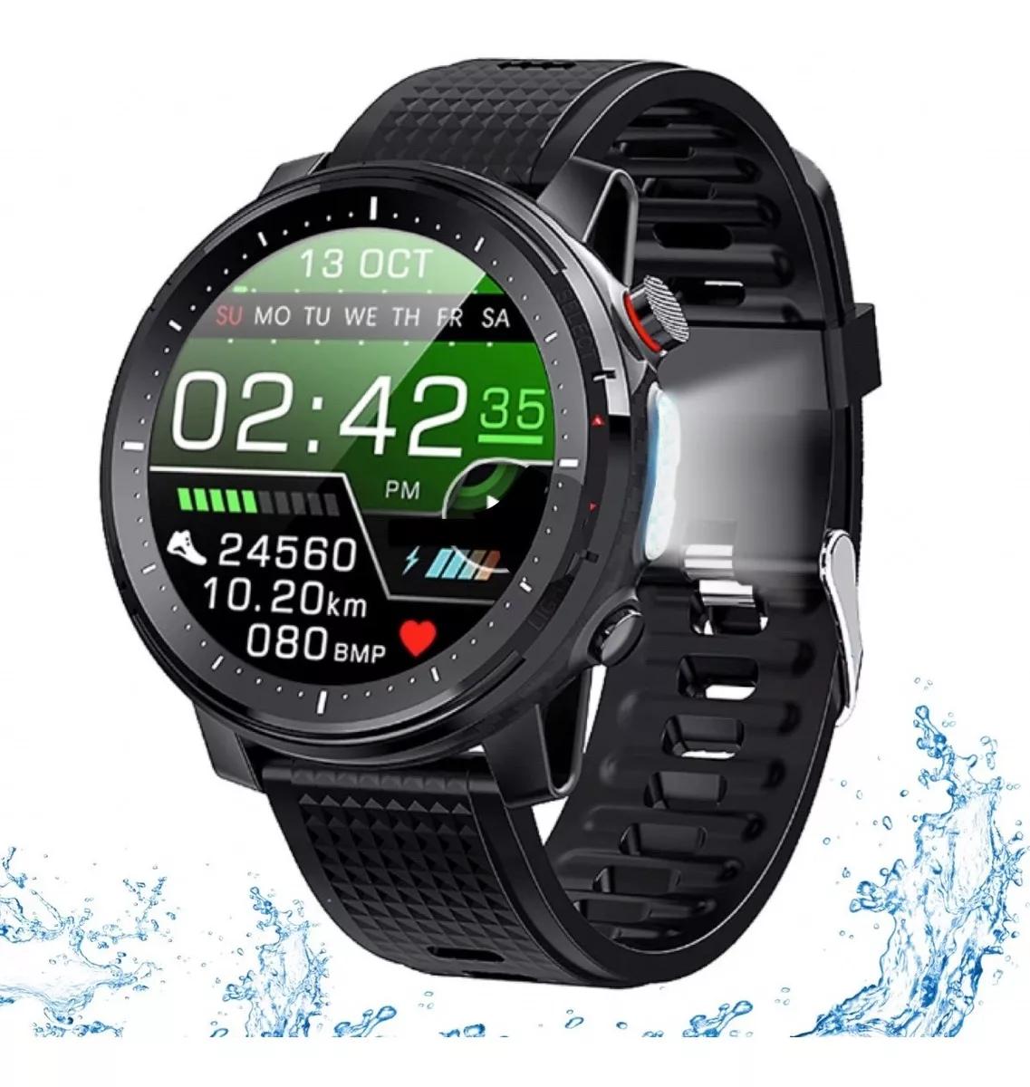 Smartwatch Reloj Inteligente Sumergible Multisport Heart Rat