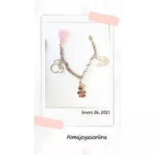 Pulsera Disney Mickey Minnie Castillo Acero 316l