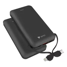 Vena Cargador De Batera Porttil De 10,000 Mah Con Cable Usb