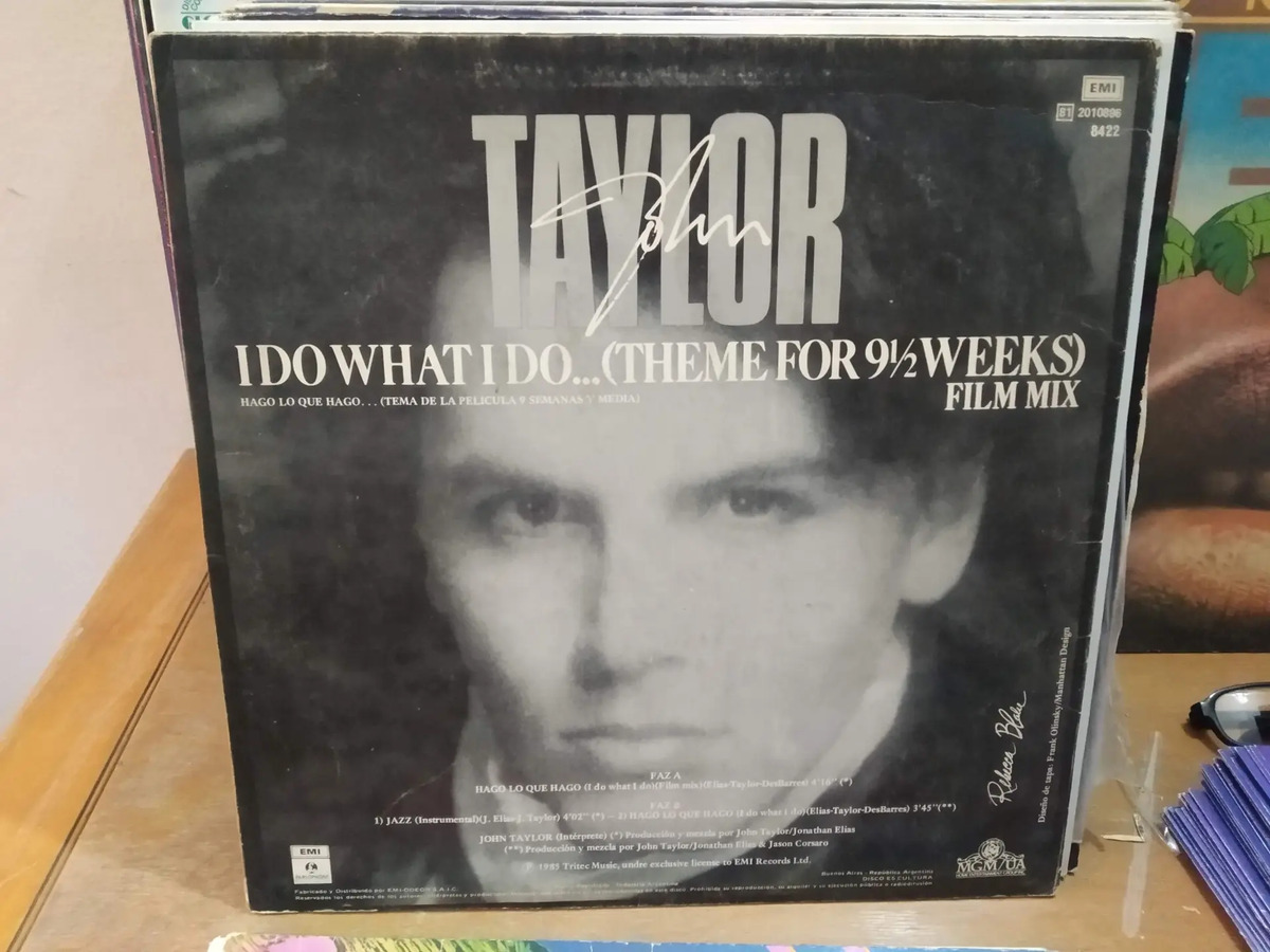 John Taylor - I Do What I Do... (9 Semanas y Media) - vinilo 1986