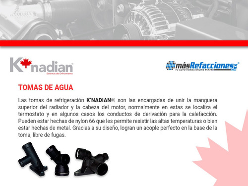 Toma Agua Termostato Nylon K-nadian S-type V8 4.0l 00 Al 02 Foto 5