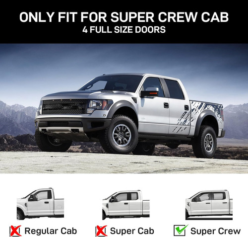 Aoile Estribos Compatibles Con Ford F150 Super Crew Cab 2009 Foto 3