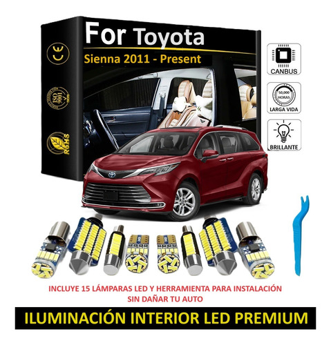 Kit Iluminacin Interior Premium Toyota Sienna 2011 Presente Foto 2