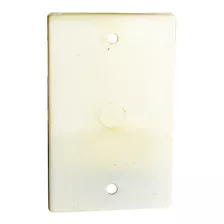 Tapa De Urea Bakelita Ciega Marfil Para Caja Luz 10 X 5cm