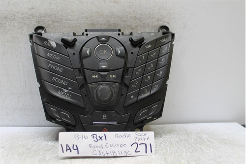 2013-2016 Ford Focus Radio Center Console Faceplate Dj5t Tty Foto 4