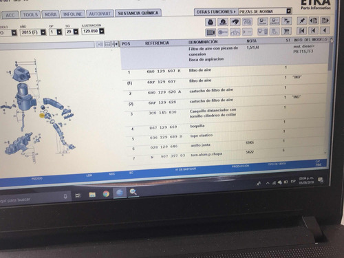 Sensor Mapf Par Vw Beetle Golf Polo Tiguan 1.5 1.6 Tdi Foto 7