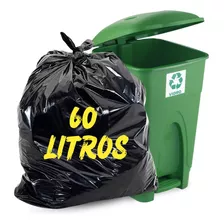 Saco De Lixo 60 Litros Reforçado Grosso - 50 Unidades 