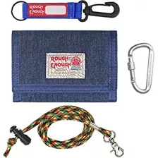 Rough Enough - Cartera Para Niños Adolescentes Con Llavero