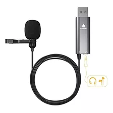 ~? Micrófono Lavalier Usb Con Conector Para Auriculares, Mao