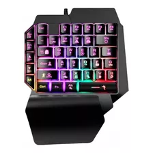 Teclado Gamer Una Mano Rgb Usb 2.0 39 Teclas