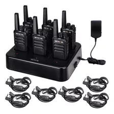 Radios Wokitokis Recargable, Radios De Comunicacion 6 Pcs