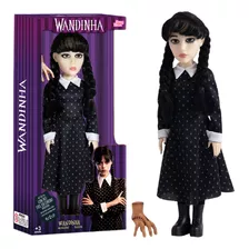 Nova Boneca Wandinha + Figura Mãozinha Familia Addams 42cm