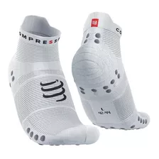 Meia Compressport Run V4.0 Cano Curto - Branca