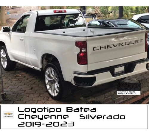 Letras Logotipo Tapa Batea Chevrolet Cheyenne  2019 - 2023 Foto 2