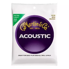 Encordado Martin M170 Extra Light 010 Para Guitarra Acustica