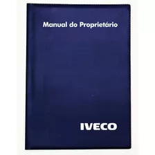 Capa Porta Manual C Iveco Pvc Azul