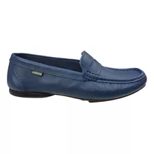 Sapato Feminino Andacco Mocassim Couro - 45001 - Azul